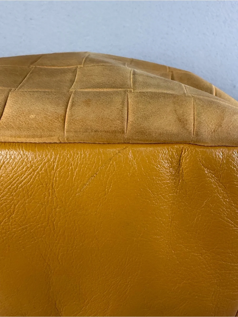 Fossil Jolie Woven Leather Hobo with Navy Tassel Accent